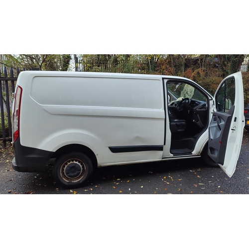 1 - Ford Transit Custom, White, 1.5L Diesel, shows 2.2L on logbook but has had a new engine with approx.... 