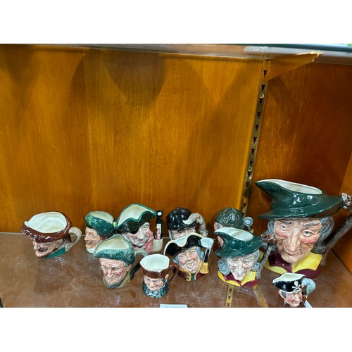 419 - Collection of Royal Doulton character jugs (Qty)