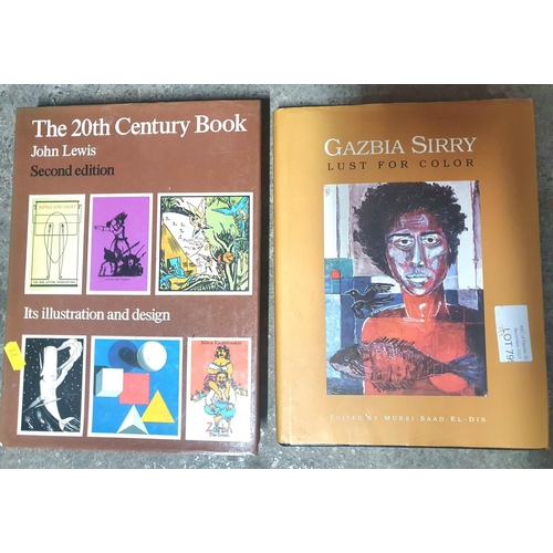 799 - The 20thC book, John Lewis together with a hardback book about the Egyptian artist Gazbia Sirry (2)