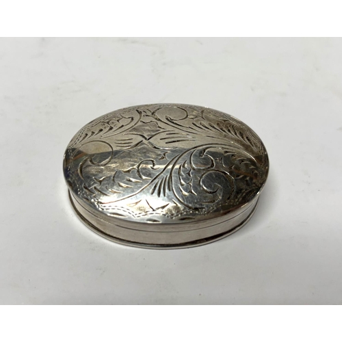 8 - Engraved silver pill box

23 grams