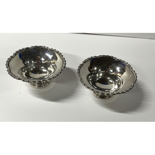 16 - Pair of Mappin & Webb, Sheffield silver bon bon dishes,

134 grams