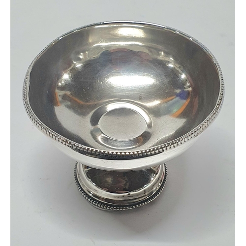 21 - Birmingham 1921 silver dish with weighted base,

58 grams gross