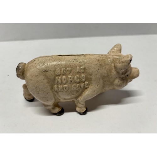 107 - Metal Pig, money box