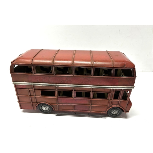 111 - Vintage tin London double decker bus