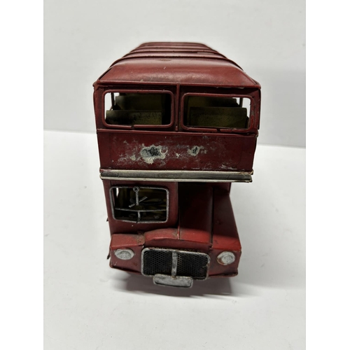 111 - Vintage tin London double decker bus