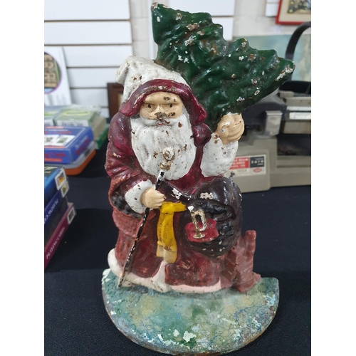 118 - Santa cast iron door stop