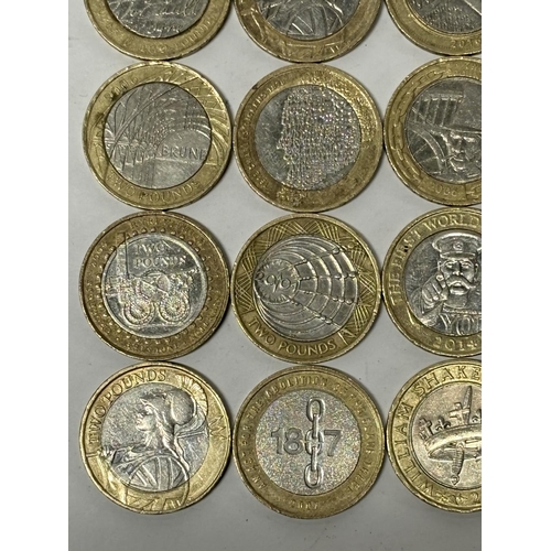 124 - Seventeen Collectable £2 coins (17)