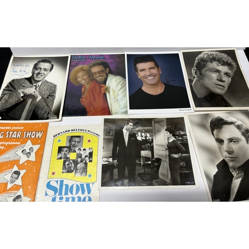 133 - Collection of signed pictures including Simon Cowell