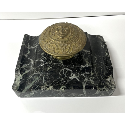 149 - Victorian desk-top inkwell and stand