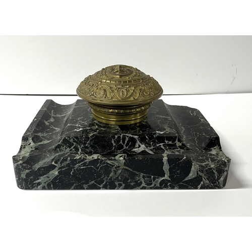 149 - Victorian desk-top inkwell and stand