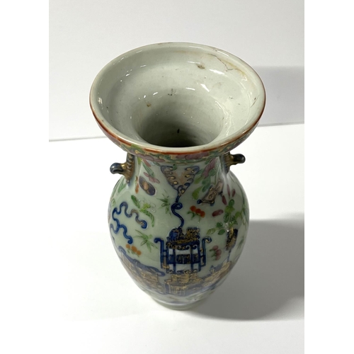 160 - Antique Chinese famille rose vase,

34cm tall