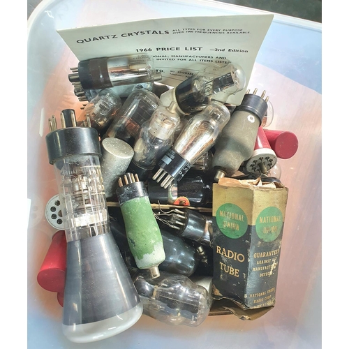 199 - Box of old, various quartz radio bulbs (Qty)