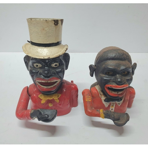 201 - Two old cast-iron money boxes (2)