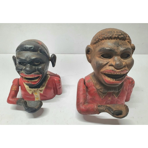 202 - Two Edwardian cast-iron money boxes (2)