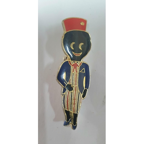 203 - Old stuffed Golly doll together with a 