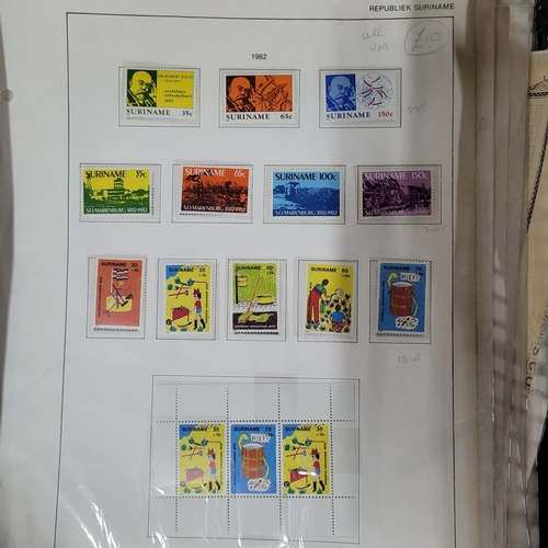 237 - Qty of stamps including M/M and M/U Suriname sets and mini-sheets etc (Qty)