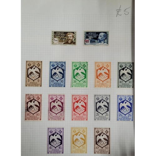 244 - Qty of used and mint stamp sets and dealer sheets France colonials including Guadeloupe, Mali, Marti... 