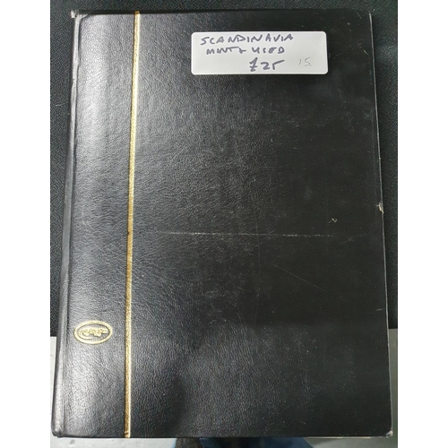 250 - Black stock book containing a collection of mainly used 20thC various Scandinavian countries includi... 