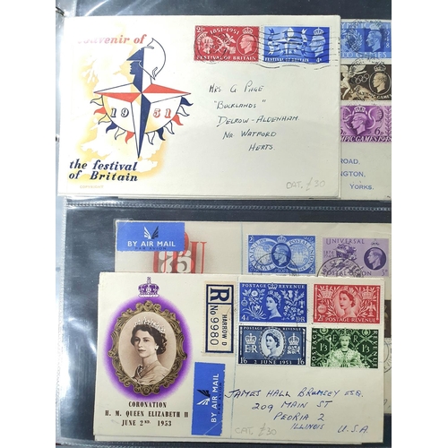 253 - Superb GB album of mid 20thC FDC, 1940s, 1950s & 1960s to include Festival of Britain 1951, EQII cor... 