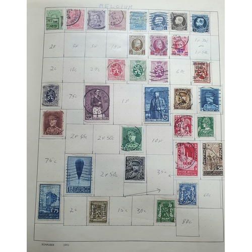 269 - Old stamp album containing a quantity of 19thC and early 20thC used world stamps (Qty)