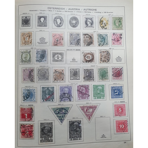 269 - Old stamp album containing a quantity of 19thC and early 20thC used world stamps (Qty)