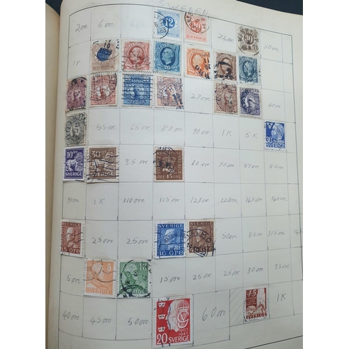 269 - Old stamp album containing a quantity of 19thC and early 20thC used world stamps (Qty)