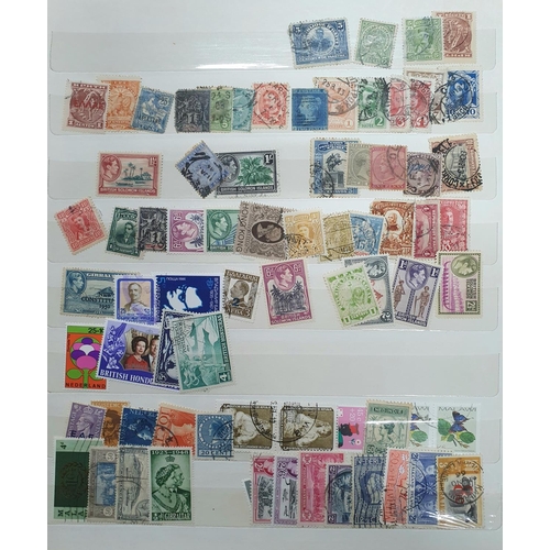 272 - Blue stamp album containing a large collection of mint and used world 20thC stamps (Qty)