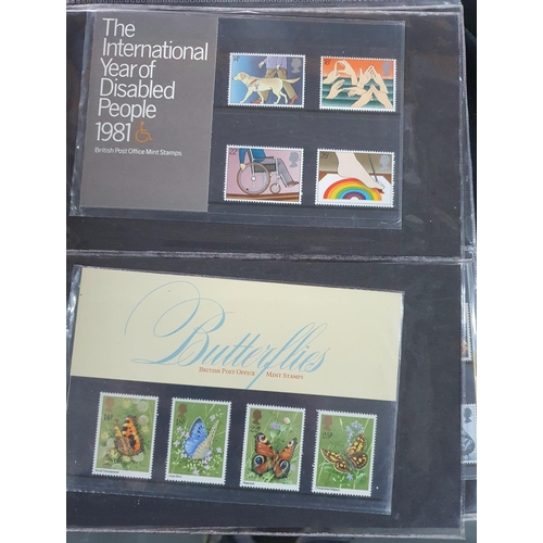 280 - Folder of GB QE II presentation packs 1981-1988 (54 packs)