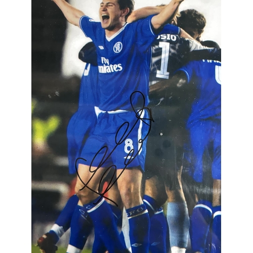 91 - Signed Frank Lampard picture