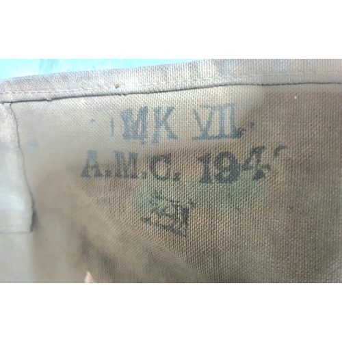 751 - WWII gas mask in original canvas bag