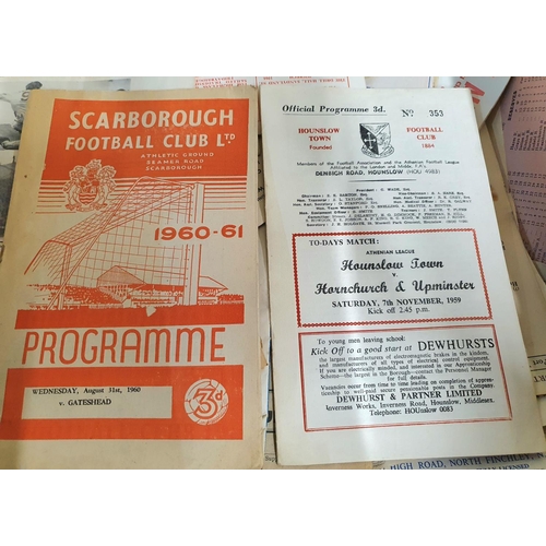 766 - Large quantity (possibly 200) of English football programmes mainly early 1960s but some 1950s eithe... 