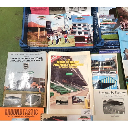 779 - Box of English football ground related books and pamphlets etc (Qty)