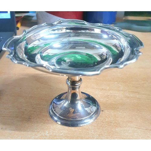 6 - Sheffield 1922 silver pedestal dish,

52 grams