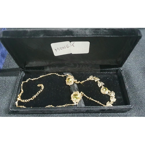 57 - Fine quality necklace and earring set by Monet in presentation box