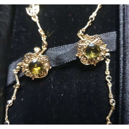 57 - Fine quality necklace and earring set by Monet in presentation box