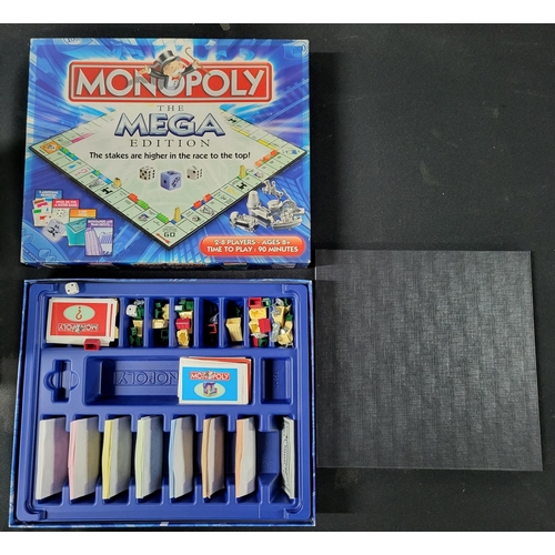 161 - Eight various Monopoly board games including the Mega edition (8)