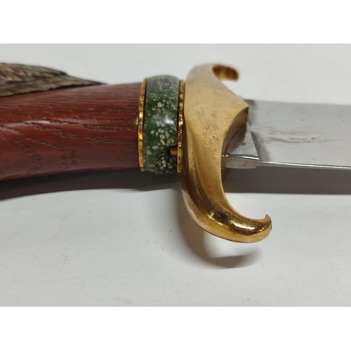 170 - Decorative dagger with ornate handle in the form of an owl