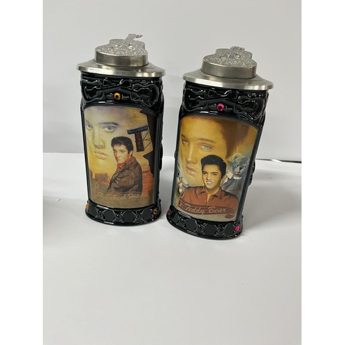 204 - Elvis memorabilia tankards (4)