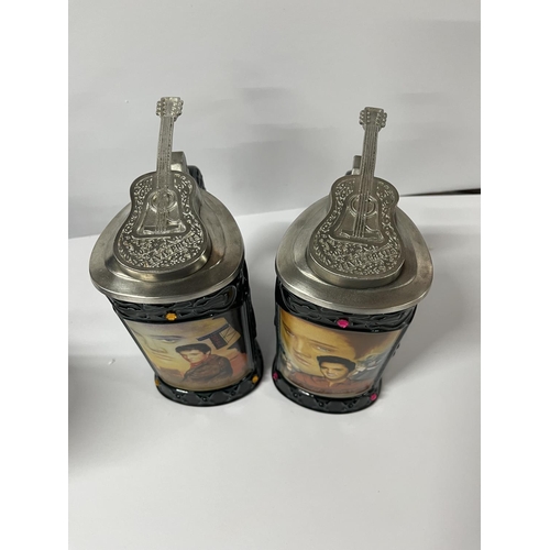 204 - Elvis memorabilia tankards (4)