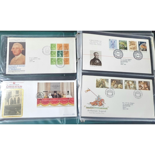 278 - Green FDC containing various Victorian stamped and unstamped envelopes together with a collection of... 