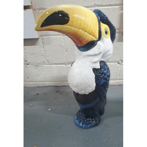 366 - Large Toucan vase by Dragonfly, designed by Jack Graham,

approx 36cm tall