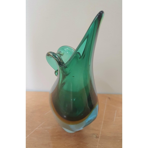 381 - Retro Murano stylish coloured glass vase,

19cm tall