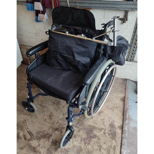 436 - Foldable wheelchair and accessories