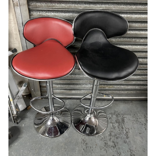 444 - Two modern bar stools (2)