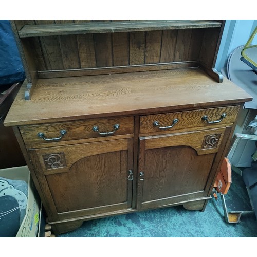 446 - Art Nouveau Oak dresser