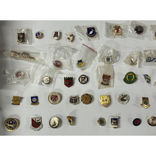 297 - Approx. 50 rare pin badges including Hayes F.C AND Burton Albion Football club (Qty)