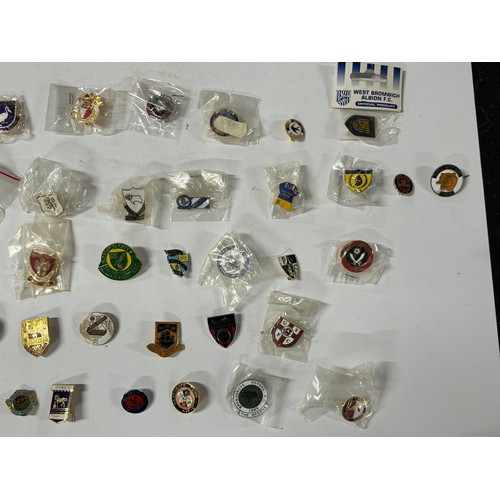 297 - Approx. 50 rare pin badges including Hayes F.C AND Burton Albion Football club (Qty)