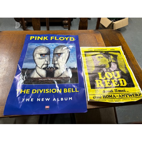 260 - Two Pink Floyd posters and one Lou Reed poster (3)