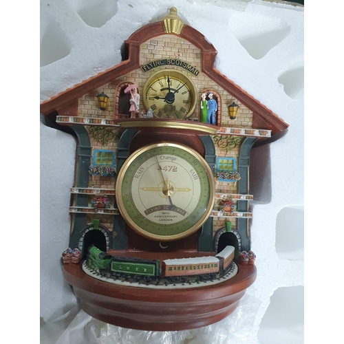 135 - Boxed Flying Scotsman Barometer 80th anniversary London