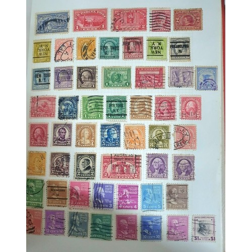 283 - Red Senator album containing a quantity of world stamps including a good selection of early Sweden a... 